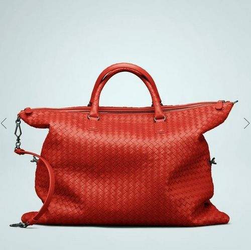 Bottega Veneta Lambskin Bag 8306 red